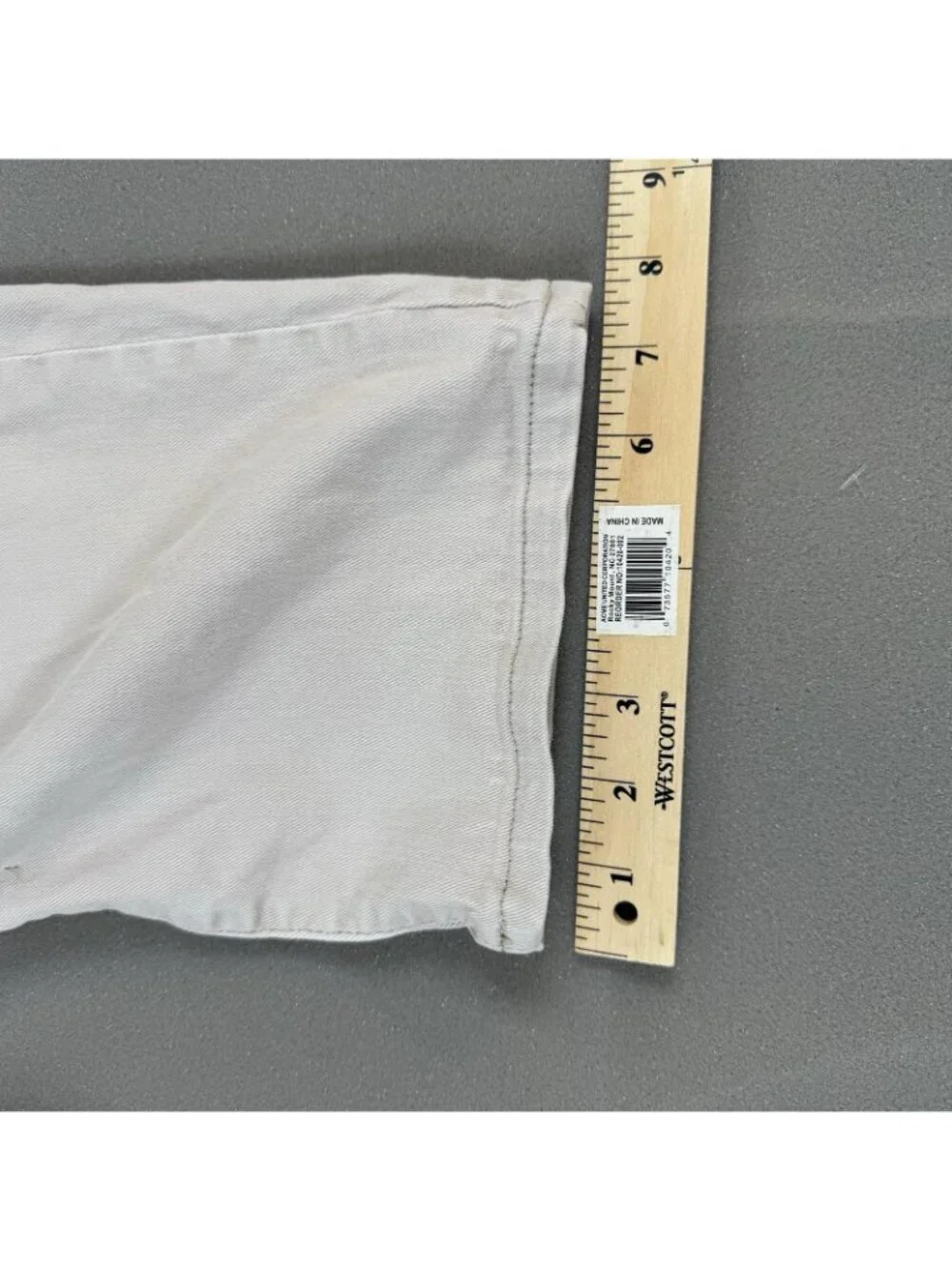 AG Adriano Goldschmied Jeans Mens Size 40x32 Beige Everett Slim Straight